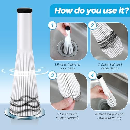 Feekoon 1 Pack Lint Hair Catcher for 15-175 Drain
