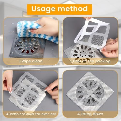 Eco-Friendly Disposable Shower Drain Hair Catcher