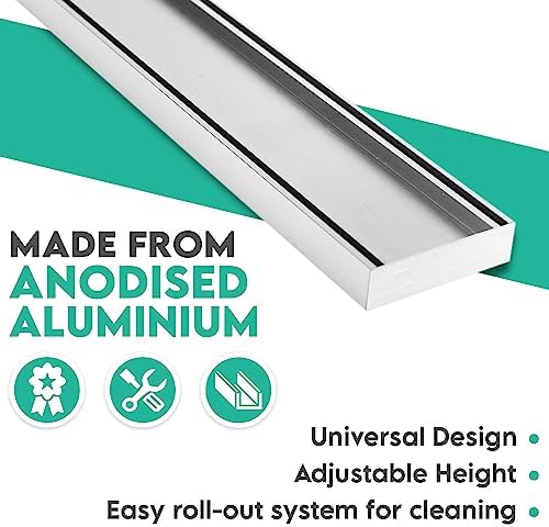 Solid-Built Shower Drain for Rust-Free Performance
