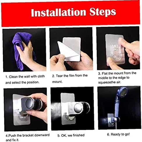 Premium Compact Shower Head Holder - Quick-Fitting Design for Perfect Showers