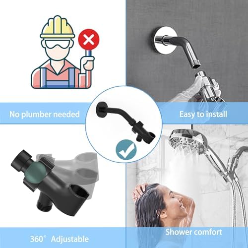 Elegant Shower Head Bracket for Handheld Showers