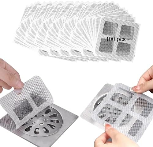 Disposable Hair Drain Stickers 100PCS for Bathroom Kitchen Use
