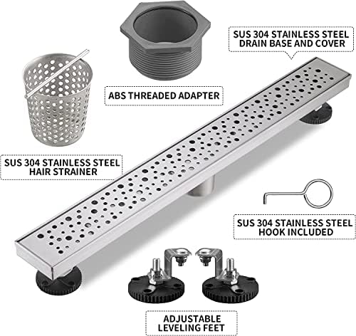BAUNVB Linear Shower Drain 32 Inch SD-099