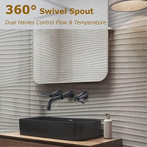 Wall-Mounted Bathroom Faucet L2305-BK