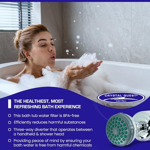 Crystal Quest Luxury Handheld Shower Power Filtration System - Chrome