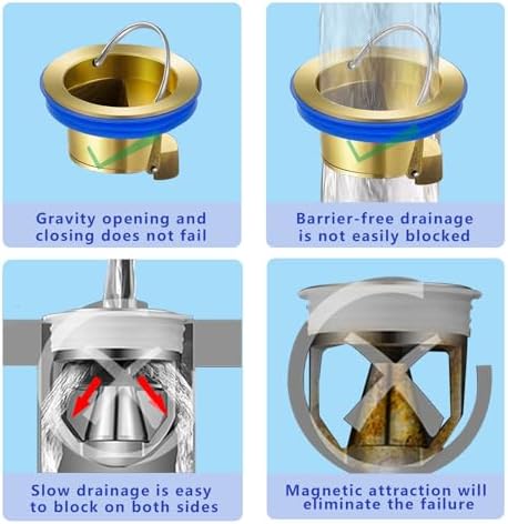 Bathroom Drain One-Way Drainage Prevents Odor and Backflow
