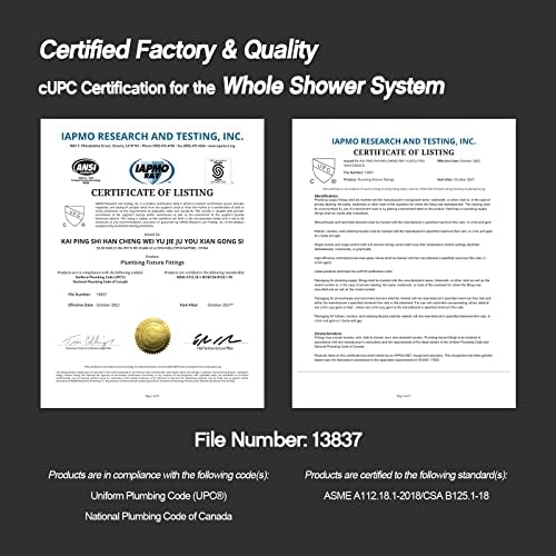 12-Inch Black Shower System with Rain Shower Head