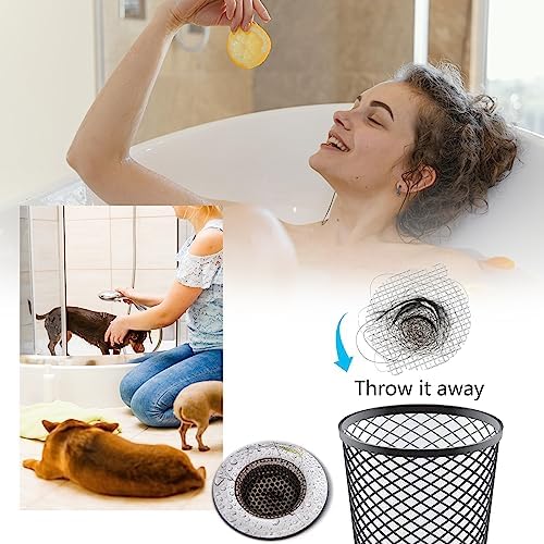 50PCS Disposable Drain Hair Catcher Stickers