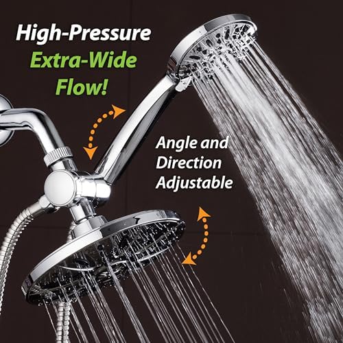 AquaDance Premium 7-inch 3-way rain shower combo