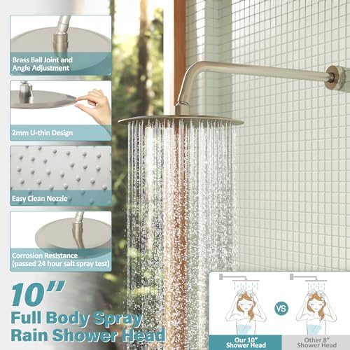 Generous GABRYLLY Shower System with Pressure Balance