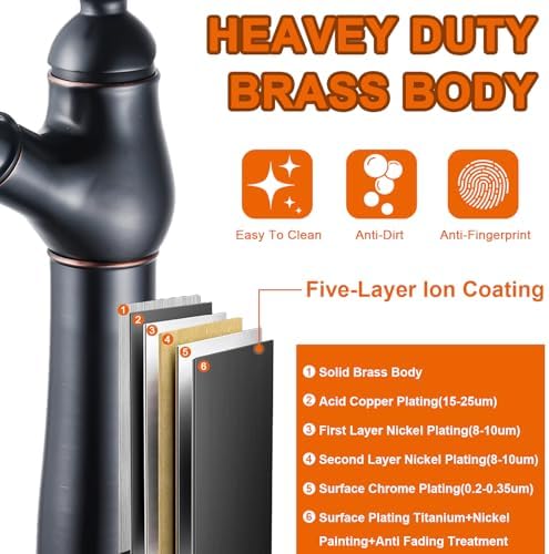 Vibrant Farmhouse Bathroom Faucet with Oil-Rubbed Bronze Finishes