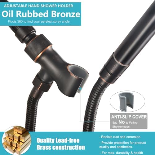 Adjustable shower arm holder