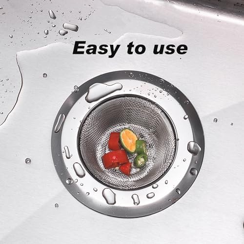 10 Pcs Stainless Steel Kitchen Sink Strainer with Wide Rim