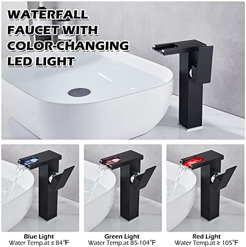 V Oasis Black Metal Bathroom Faucet