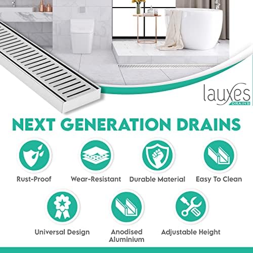 12-inch Rust-Resistant Aluminum Shower Drain