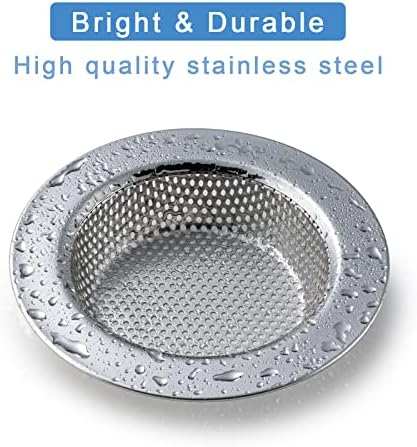 3-Piece Sink Strainer Set for Kitchen Sinks Stainless Steel