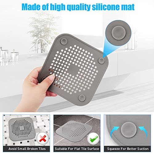 SHURIN Square Silicone Drain Cover