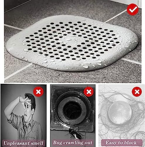 4 Pcs Silicone Drain Protector Set for Sink Bathtub