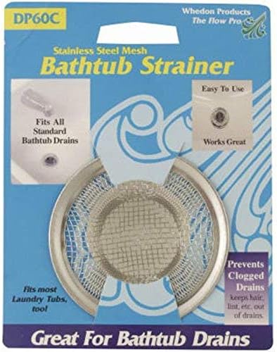 Premium Mesh bathtub strainer No Size Silver