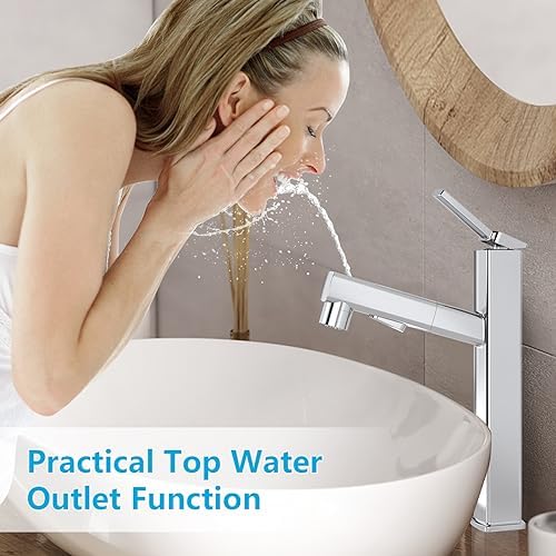 MIAOHUI 3-in-1 Fleeting Design Modern Tall Faucets for B Mouse