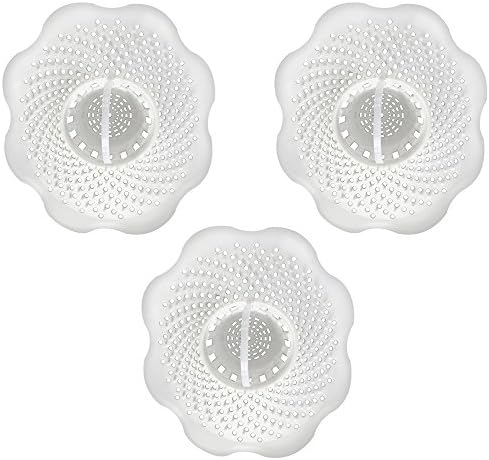3-Pack Tub Drain Hair Catchers
