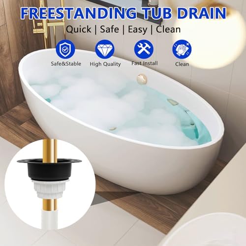 Freestanding Tub Drain Kit Essential Setup for Modern Baths Needs