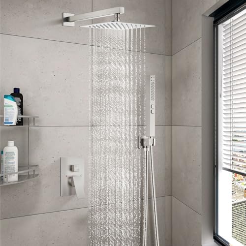 Wall-Mounted 2-in-1 Rain Shower Head Sprayer Set