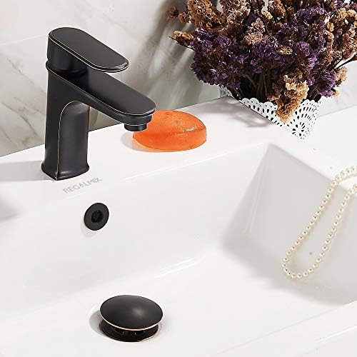 REGALMIX Interactive Sink Drain with Rotatable Anti-Clog Stopper