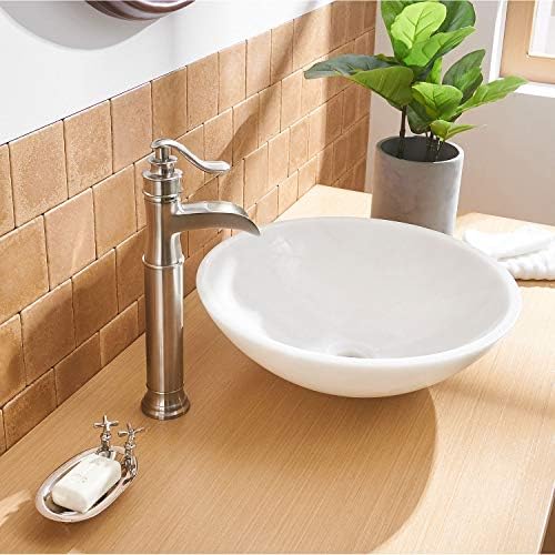 Elegant BWE Vessel Sink Faucet for Bathroom -Solid Brass and Single Handle