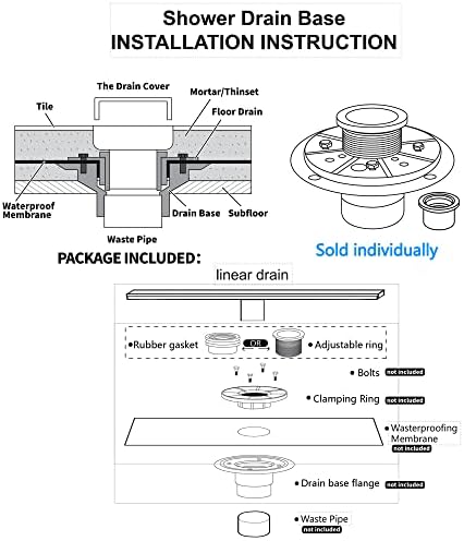 Sturdy Linear Showers Drain 32-inch