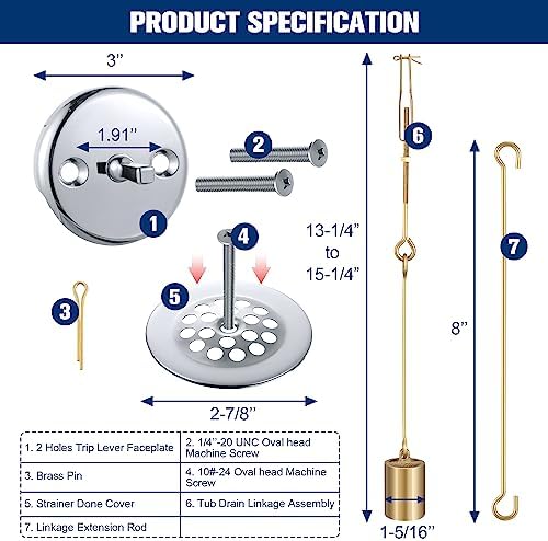 Bathtub Drain Kit - FixYourBathtub Issue