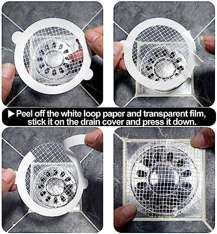 BlingKingdom 12pc Mesh Disposable Hair Catchers for Bathroom Drains 35 Set